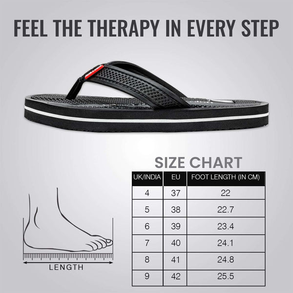 Ortho Rest Women's Comfortable and Stylish Flat Sandals Slipper | Soft Sole Casual Slip-On with back foot support (L215) - Black