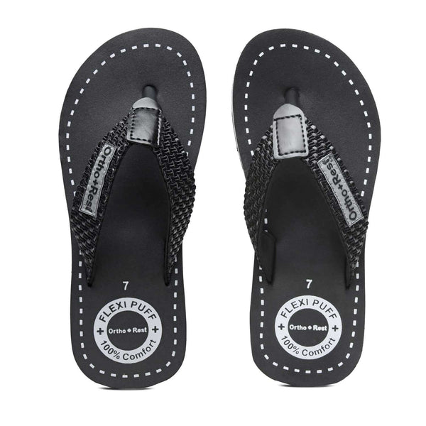Ortho Rest Comfort Flip Flops for Man (M10000) - Black