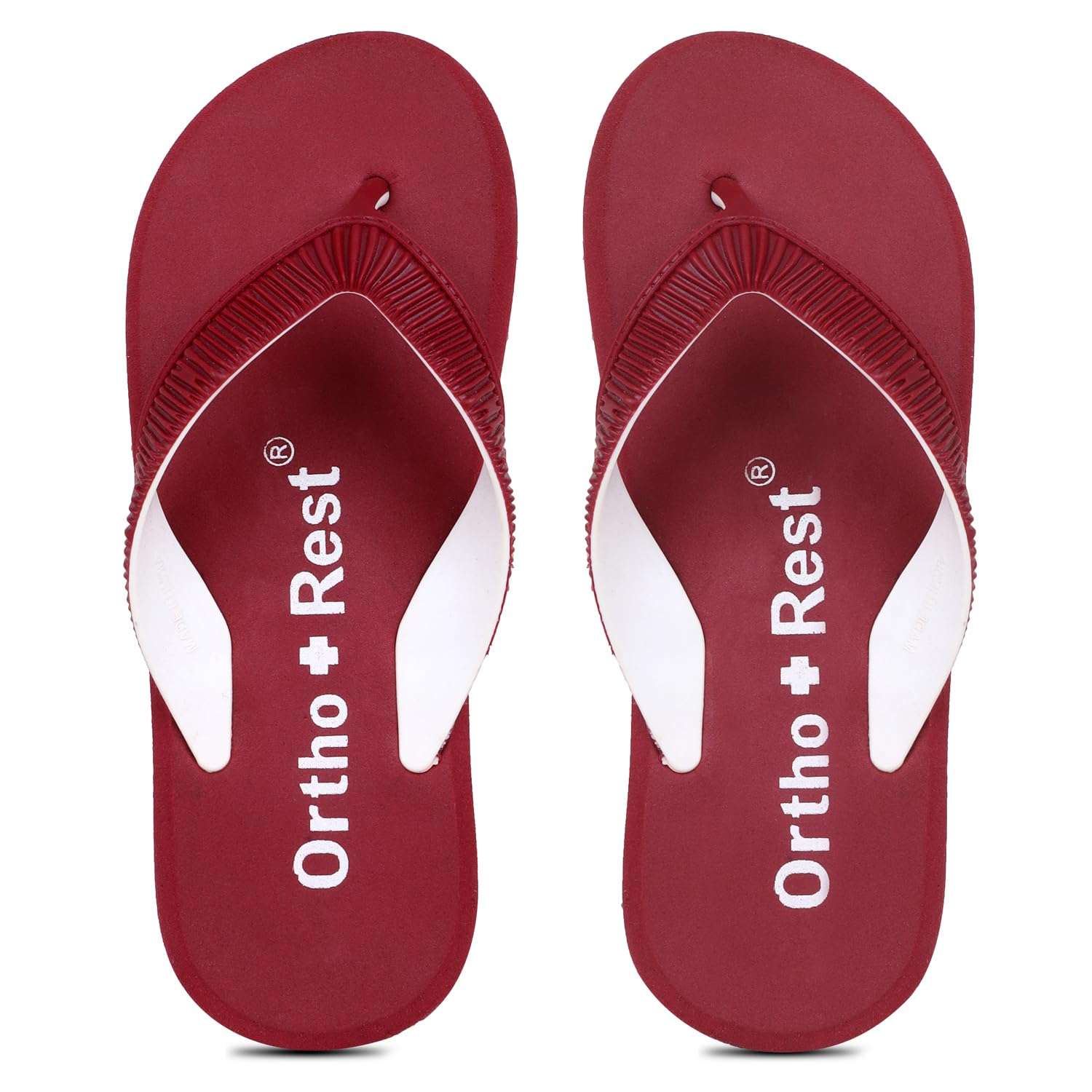 Ortho Rest  Slippers for Women with Cushioned Anti-Skid Sole (L219) - Maroon