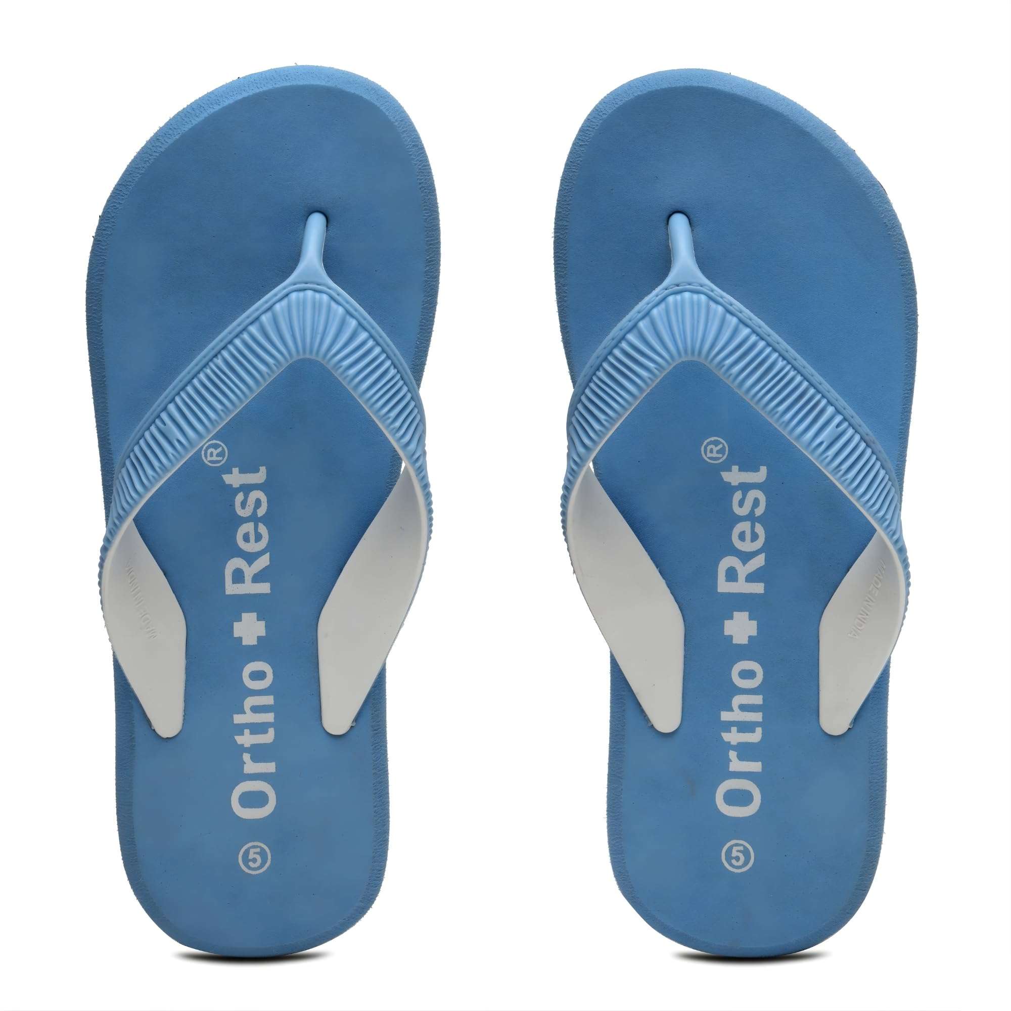 Ortho Rest  Slippers for Women with Cushioned Anti-Skid Sole (L219) - Sky Blue