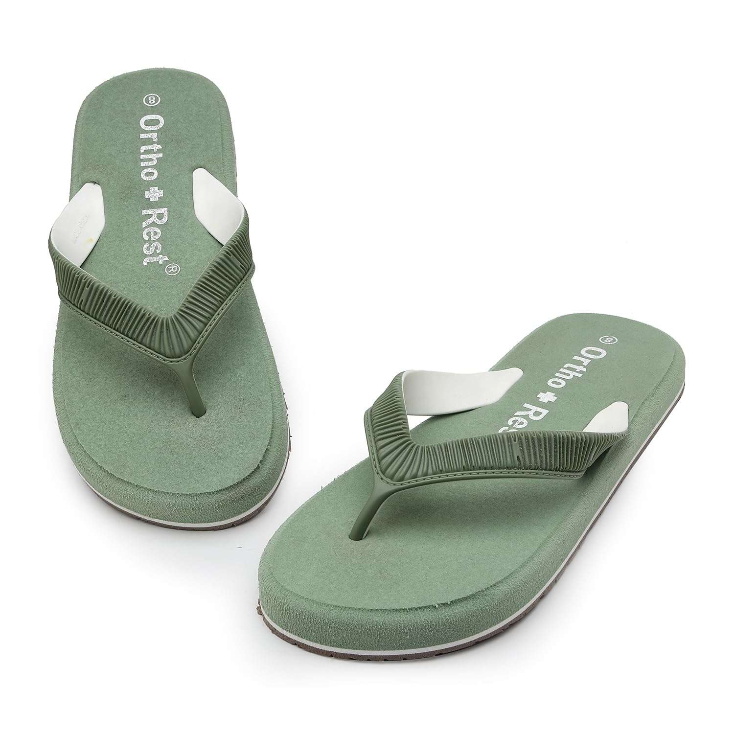 Ortho Rest  Slippers for Women with Cushioned Anti-Skid Sole (L219) - Sea Green