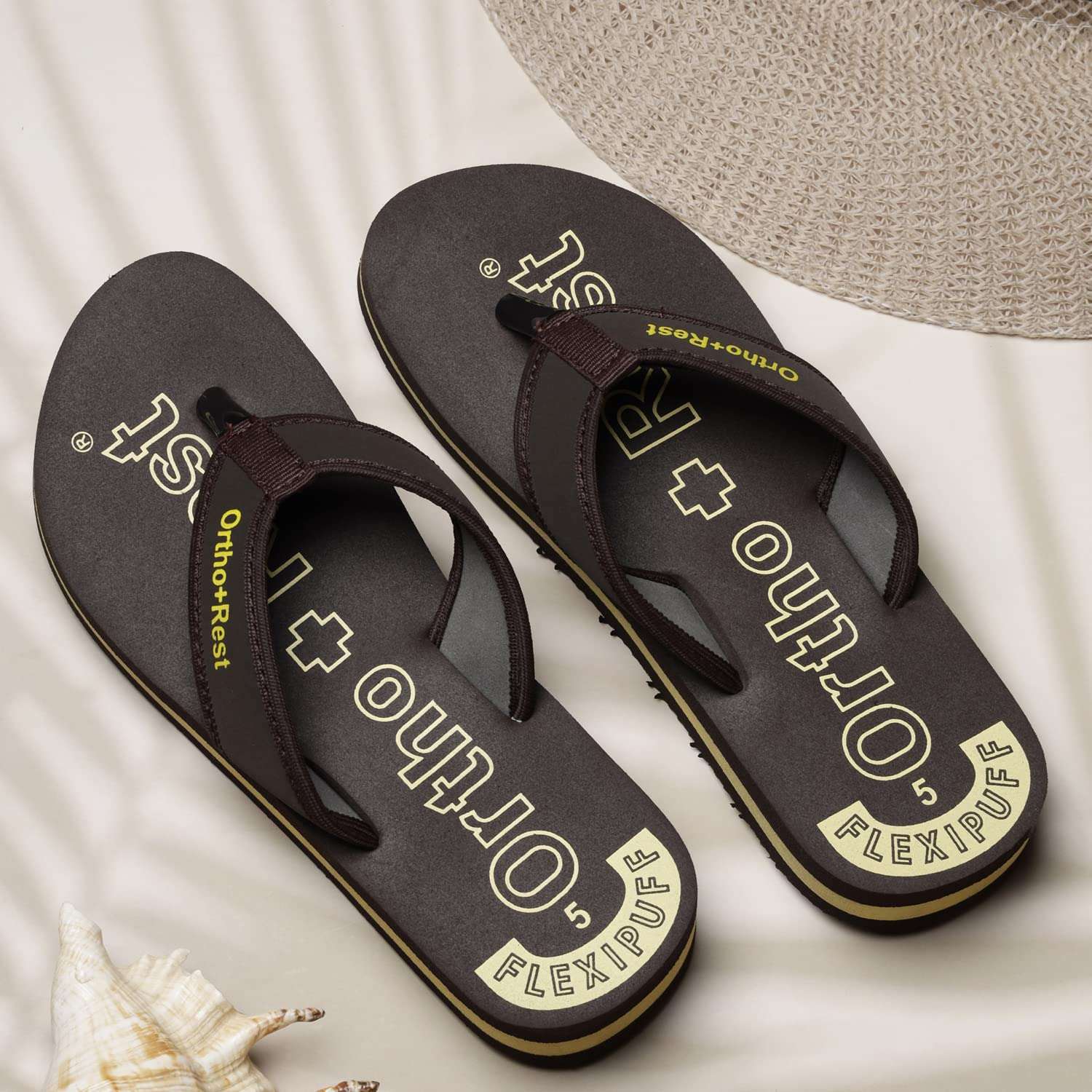 Ortho Rest Comfort Extra Soft Ortho Slippers for Women |  Doctor Chappal Footwear | Casual Flip Flops for Home Daily Use (L333) - Brown