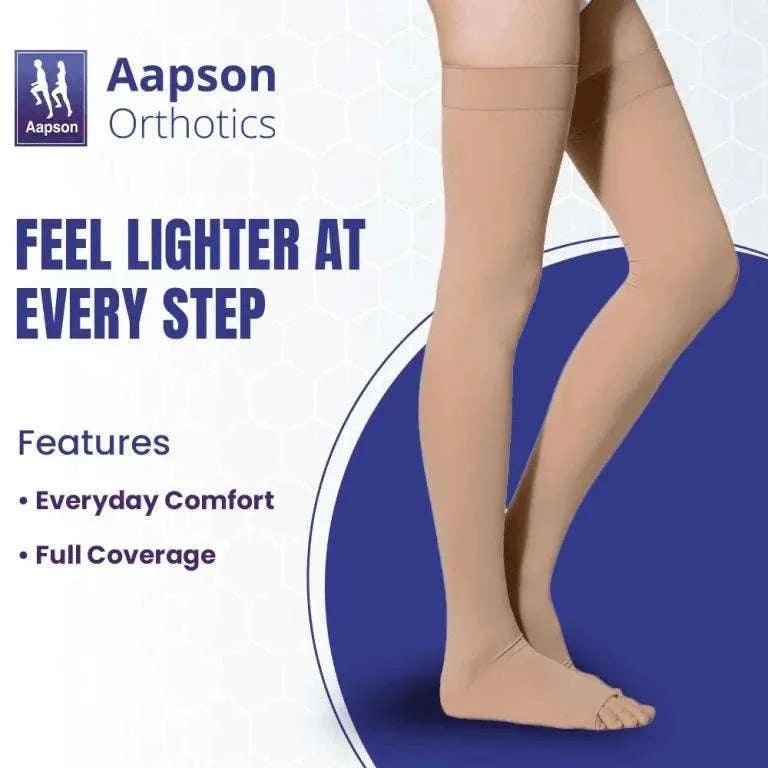 APSOPRESS Class I Compression Stockings – Thigh High Diabetic Shoe - An Ortho Shoes Company