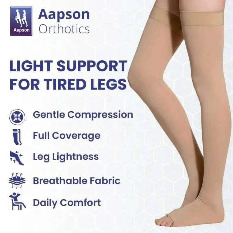 APSOPRESS Class I Compression Stockings – Thigh High Diabetic Shoe - An Ortho Shoes Company