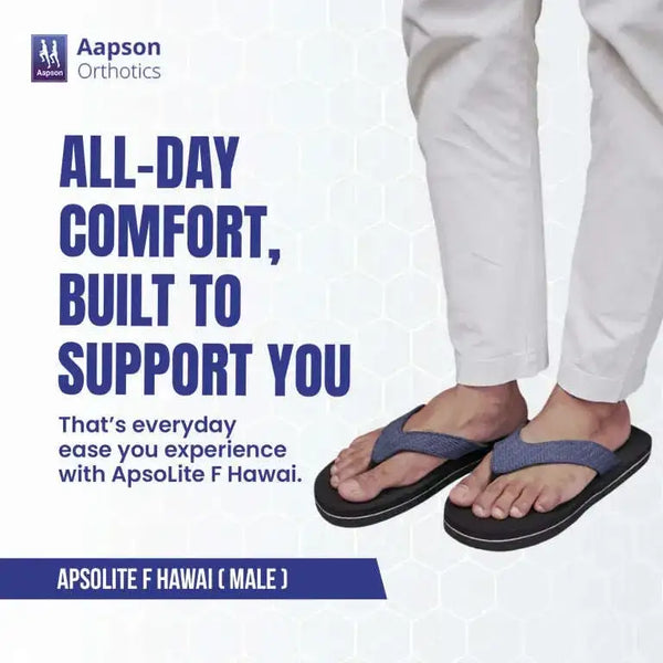 ApsoLite F MCP Hawai Slippers (Male / Female) Diabetic Shoe - An Ortho Shoes Company