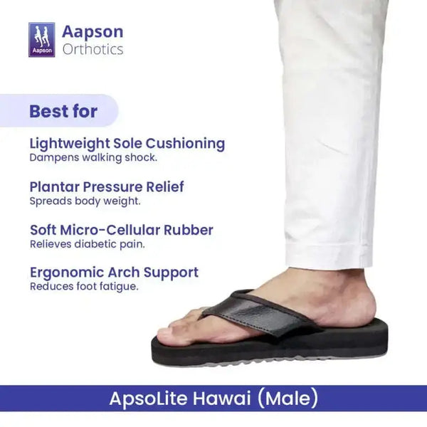 ApsoLite MCP Hawai Slippers (Male / Female) Diabetic Shoe - An Ortho Shoes Company