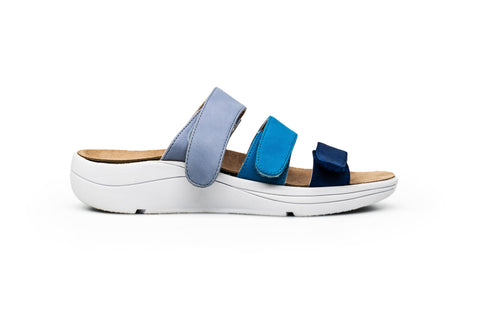 SAWYER Blue Diabetic & Orthopedic Sandal - Womens- Right Side View