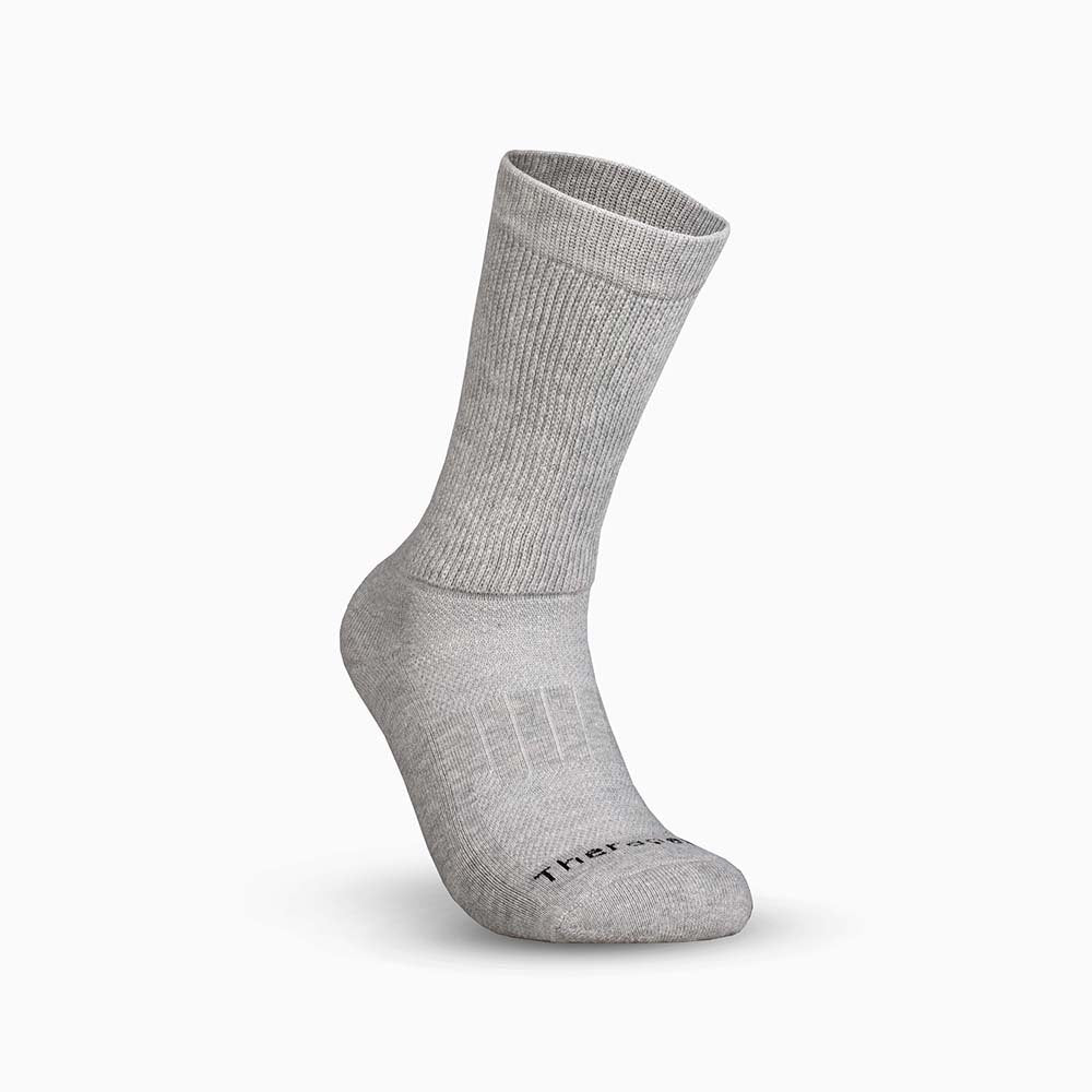 Diabetic Socks, Helps In Diabetic Neuropathy, Reduction Of Gangrene Chances, Increase Blood Circulation - Grey, Full Length (Free Size)