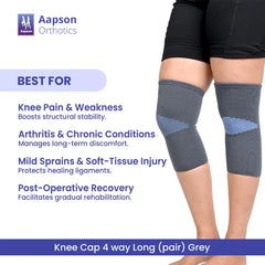 Knee Cap 4 Way Stretch