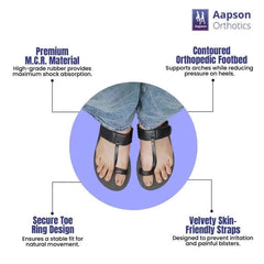 M.C.R. Footwear Toe Ring Slippers (Male / Female) Diabetic Shoe - An Ortho Shoes Company