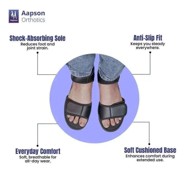 M.C.R Footwear Dunmark Sandal Diabetic Shoe - An Ortho Shoes Company