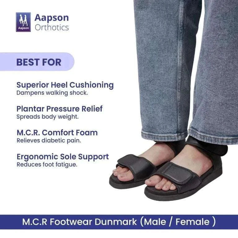 M.C.R Footwear Dunmark Sandal Diabetic Shoe - An Ortho Shoes Company