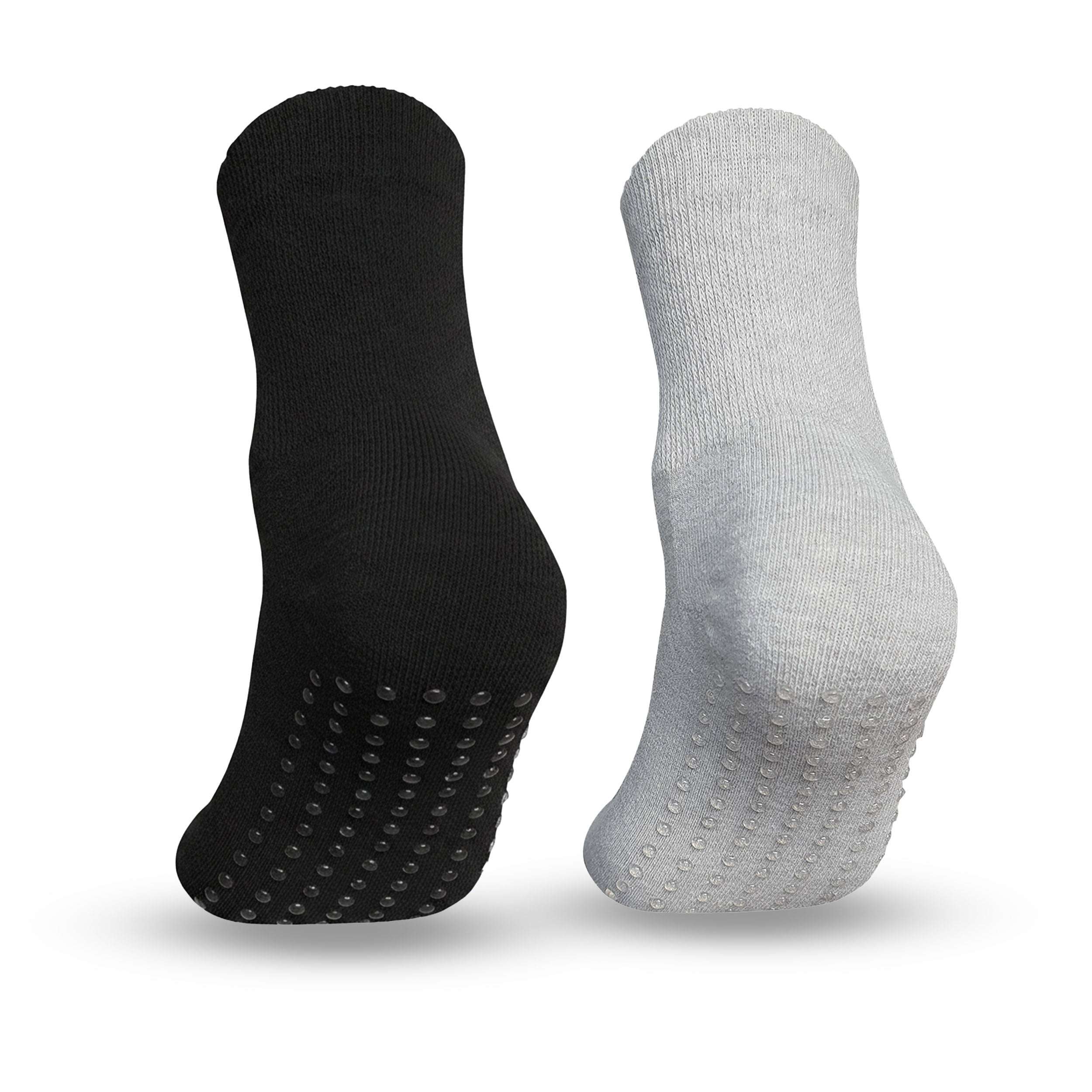 Soft Cushioned Everyday Socks – Grey & Black (Pack of 2)