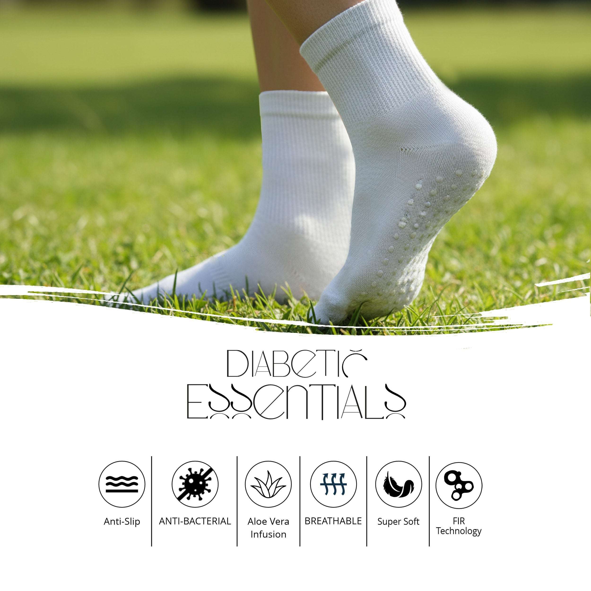Soft Cushioned Everyday Socks – Grey & Black (Pack of 2)
