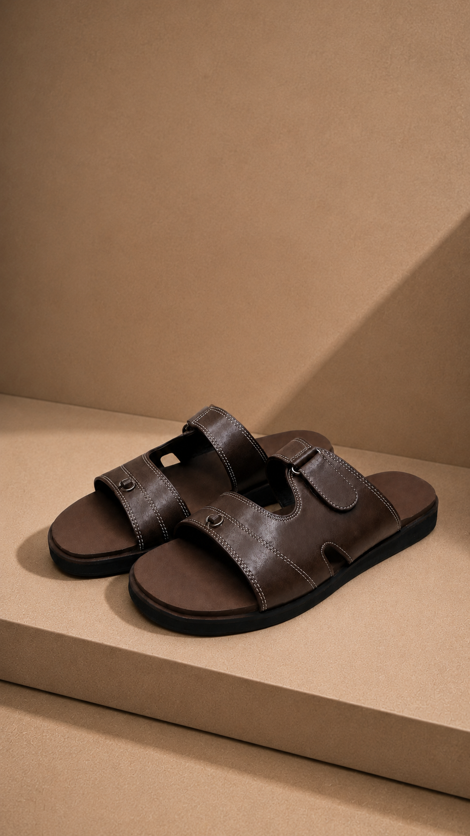 Podofit Men's Orthopedic Brown Footwear for Comfort