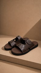 Podofit Men's Orthopedic Brown Footwear for Comfort